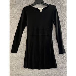 Vintage 90’s Womens Black EXPRESS TRICOT Long Sleeve Cocktail Dress Size 1/2